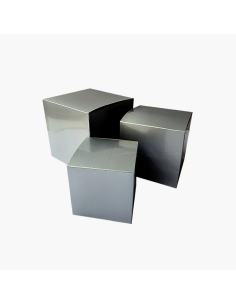 Gloss Laminated Silver Color Boxes