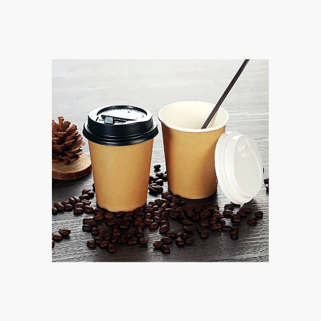 Kraft Coffee Cup with Lid